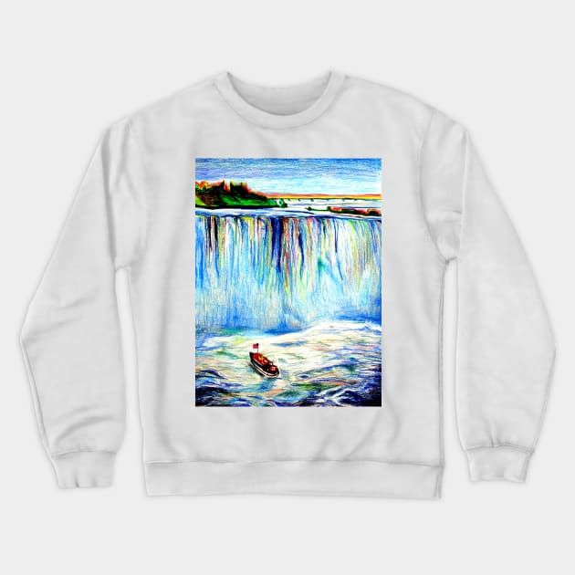 Niagara Falls Crewneck Sweatshirt by danieljanda